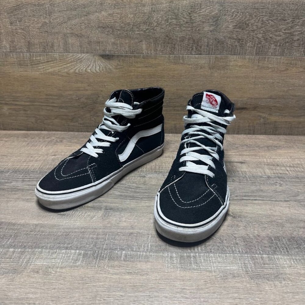 Vans Black Suede High Top Sneakers Men's Size 9.5